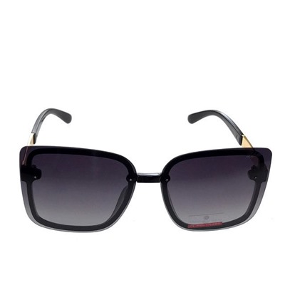 Стильные женские очки оверсайз Zagga чёрного цвета с затемнёнными линзами.