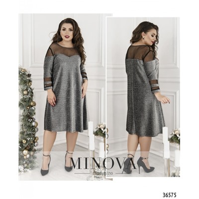 Платье №40301-1-серебро