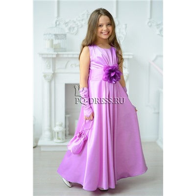 Платье нарядное для девочки "Делия", цвет сирень