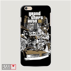 Пластиковый чехол GTA 3 все герои на iPhone 6 Plus/6S Plus