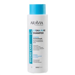 Шампунь для увлажняющий для сухих, обезвоженных волос, Aravia Hydra Pure Shampoo, 400 мл