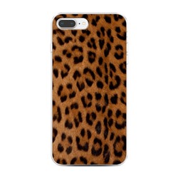 Силиконовый чехол Мех леопарда на iPhone 7 Plus