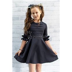 Платье школьное арт.0619, цвет серый