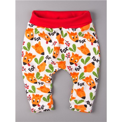 Комплект нательный для малышей, лисички, боди + нагрудник + царапки + штаны + пинетки, оранжевый