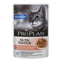 ProPlan NutriSavour Housecat 85г пауч д/кошек индейка в желе