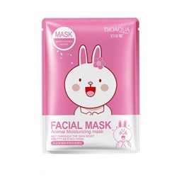 Маска Bioaqua Fasial Animal Mask с эссенцией вишневого цвета 30 мл оптом