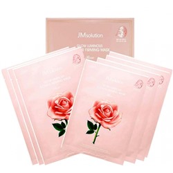 Тканевая маска с экстрактом дамасской розы JMsolution Glow Flower Firming Mask Rose (10 штук)