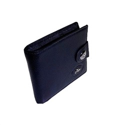 Мужской кошелек Rigoroso из качественной эко-кожи черного цвета.