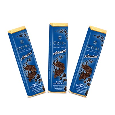 Шоколад Батончик Ozera Aerated темный пористый шоколад 32г/20шт ПШ524