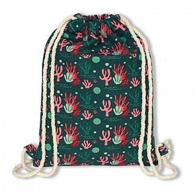 Пляжный рюкзак Морское дно зеленый (Дн)