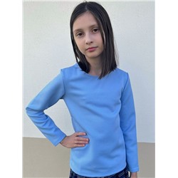 Голубой джемпер (блузка) для девочки 82268-ДОШ20