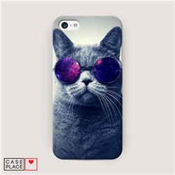 Пластиковый чехол Космический кот на iPhone 5C