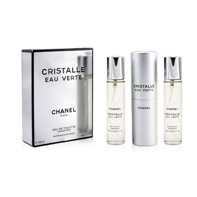 Туалетная вода 3*20 мл Chanel Cristalle eau verte for women