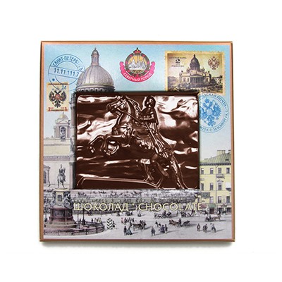Шоколадный барельеф Санкт-Петербург (8 дизайнов) 25гр С.Г.