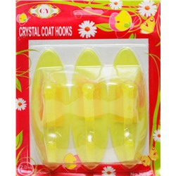 Крючки на липучке Cristal coat hooks (уп.- 3шт.) в ассортименте