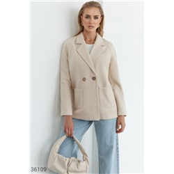 Кашемировое пальто-пиджак