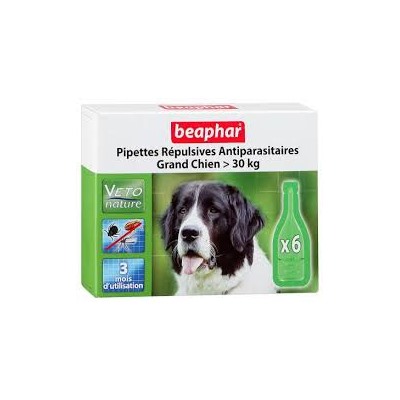 Beaphar Капли БИО от блох для собак крупных пород 6 пипеток