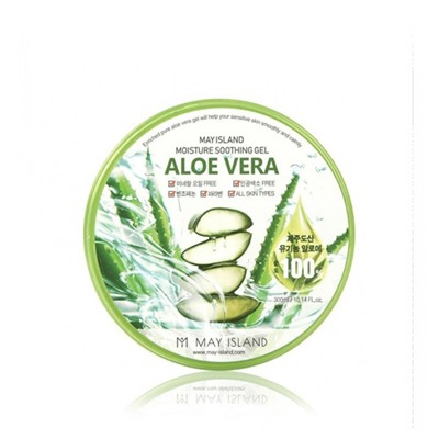 MAY ISLAND Aloe Vera 100% Soothing Gel Гель для тела и лица "Алоэ" 300мл