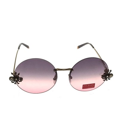 Стильные женские очки Coco-H c розово-синим градиентом на  круглых линзах.