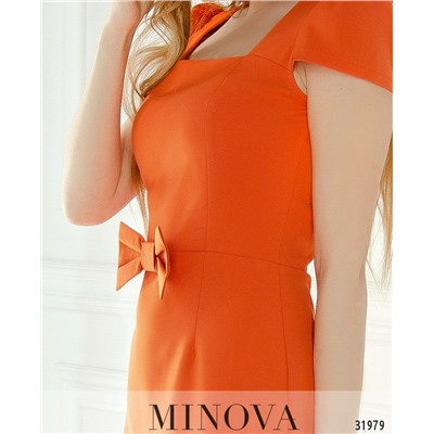 Платье №1828-оранжевый