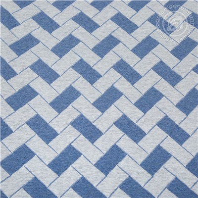 Одеяло-покрывало Домино синее Арт Дизайн