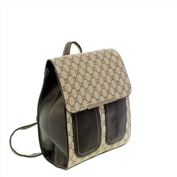 Стильная женская сумка-рюкзак Doble_Calps из эко-кожи черного цвета.