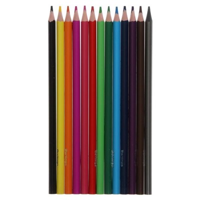 Карандаши 12 цветов Berlingo «Корабли» +1 чернографитный карандаш HB, европодвес