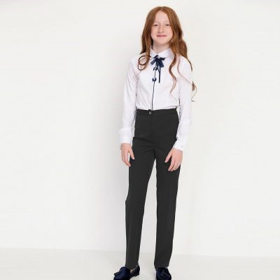 Серые брюки на девочку школьницу