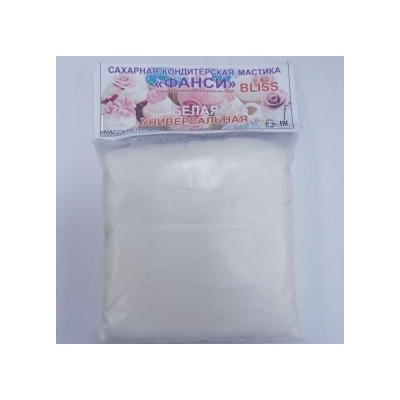 Мастика сахарная "Фанси" белая универсальная Bliss 0.5 кг