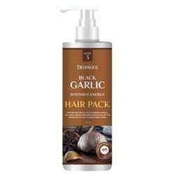 "Черный чеснок" Маска д/волос Deoproce Black Garlic Intensive Energy Pack1 литр. №1356