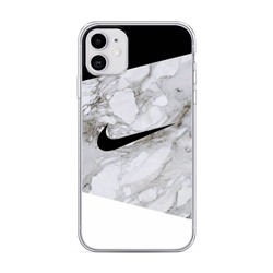 Силиконовый чехол Мраморный Nike на iPhone 11