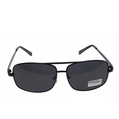 Классические мужские очки Real в чёрной оправе с чёрными линзами.