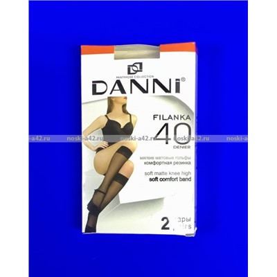 DANNI (Армения) гольфы женские 40 den по 2 пары в упаковке черные