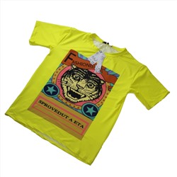 Размер 44-46. Стильная женская футболка Lion_Enjoy желтого цвета.
