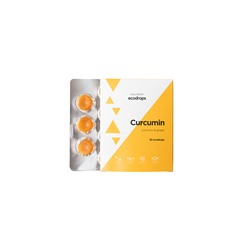 Карамель леденцовая Healthberry Ecodrops Curcumin, 30 шт Леденцы для защиты организма от простуды