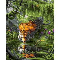 Картина по номерам 40х50 GX 24841 Тигр у воды