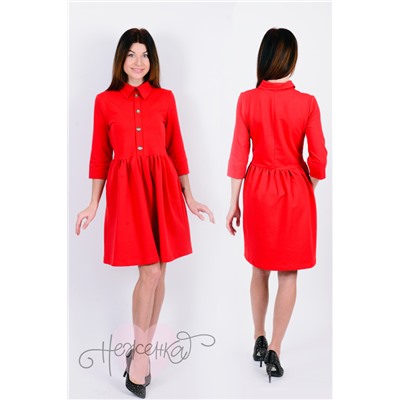 Платье П 544 (красный)