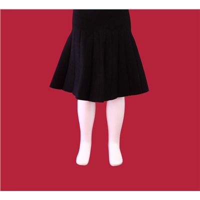 Обхват талии 58-62. Стильная лаконичная детская юбка Leonsi черного цвета.