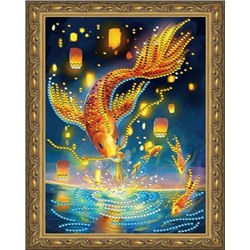 Алмазная мозаика 20х30 CDX 050 Золотая рыбка