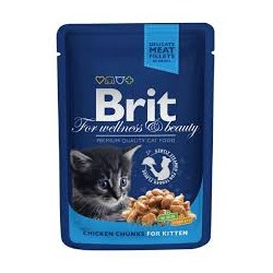 Brit Premium пауч д/котят курица 100г 100309