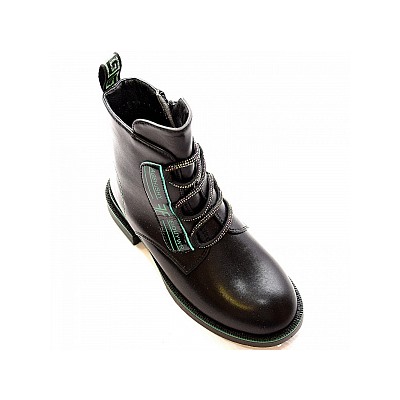 Ботинки 6337-1А черн/зел