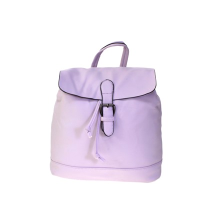 Стильная женская сумка-рюкзак Flora_Resolter из эко-кожи бледно-пурпурного цвета.