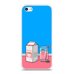 Силиконовый чехол Персиковый сок на iPhone 5C