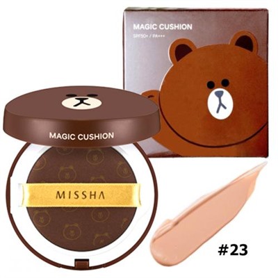 Пудра для лица Missha Line Friends Magic Cushion 15 г оптом