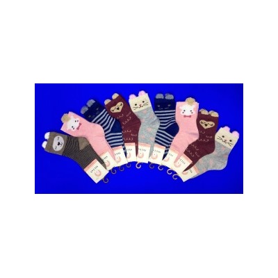 SYLTAN носки детские Мордочки с "ушками" для девочек