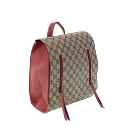 Стильная женская сумка-рюкзак Doble_Whels из эко-кожи цвета розовой пудры.