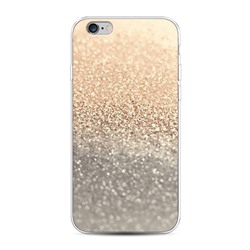 Силиконовый чехол Песок золотой рисунок на iPhone 6S