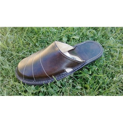 070-43  Обувь домашняя (Тапочки кожаные)