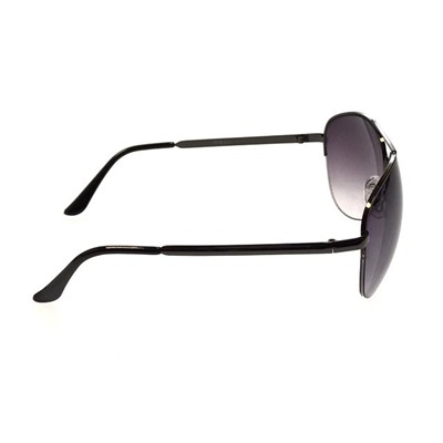 Стильные мужские очки-капли Kristal в тёмной оправе с полузатенёнными линзами.
