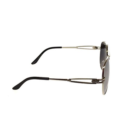 Стильные мужские очки-капли Ralfe в серебристой оправе с зеркально-серебристыми линзами.